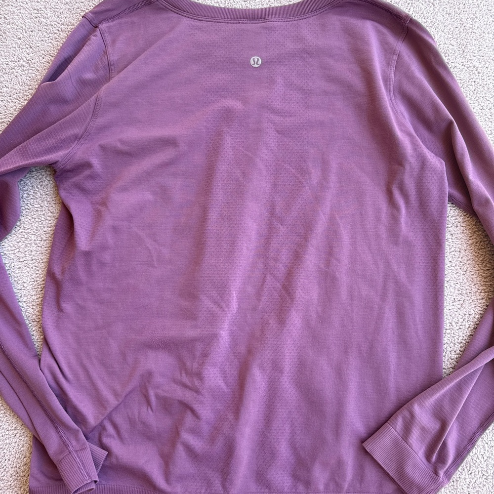 lululemon athletica Long Sleeve Top in Mauve